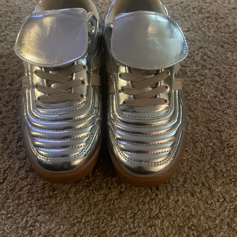 Steve Madden Silver Sneakers